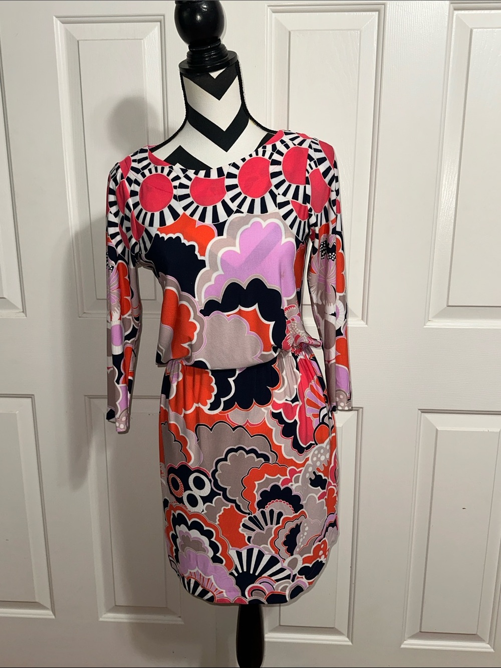 Ali Ro Multi-Color Floral & Geometric Print Dress